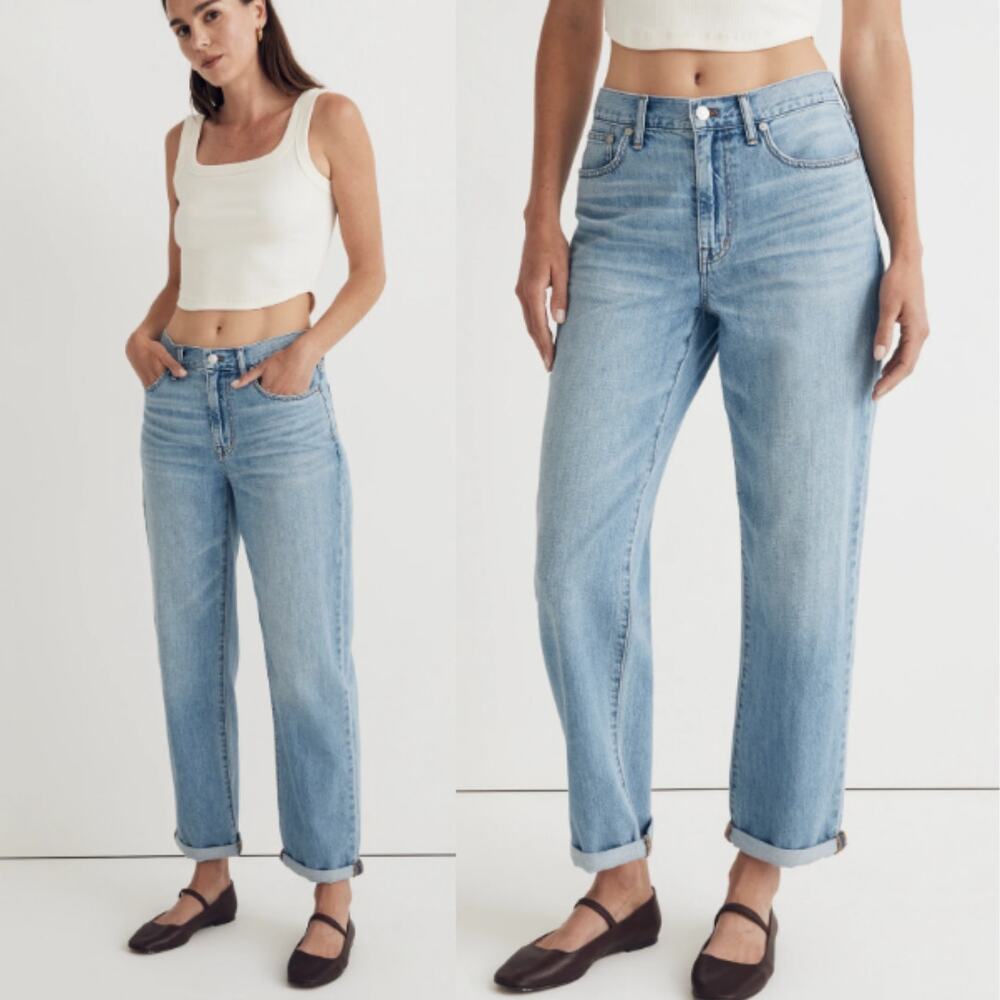 Madewell The Slouchy Boy Jean Light Blue